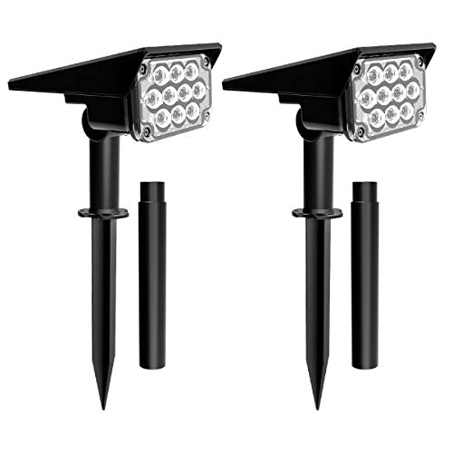 T-SUN Solarstrahler für Außen Garten, 20 LED Solarleuchten Solarlampen Garten mit IP65 wasserdichte, 2 Helligkeitsstufe…