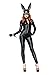 Leg Avenue Women's Wet Look Zipper Front Catsuit Sexy Halloween Costume, Large