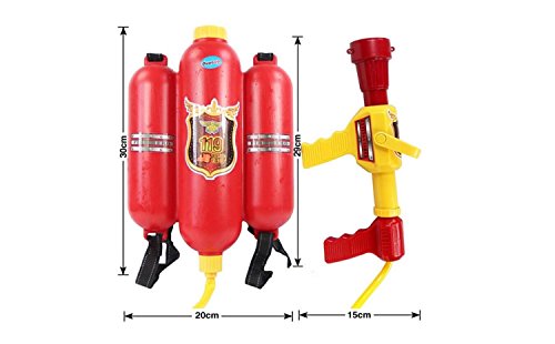 Graces DawnÂ® Firefighter Backpack Water Gun Toys Large amount of water Long range Red