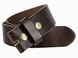 BS-40 Vintage Full Grain 100% Leather Distressed Style Snap on Belt Strap 1 1/2