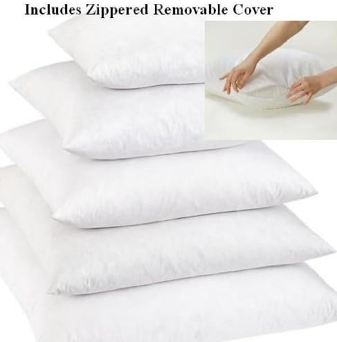 King Size White Goose Feather and Goose Down Pillows s- Set of 2 - Exclusively by Blowout Bedding RN# 142035