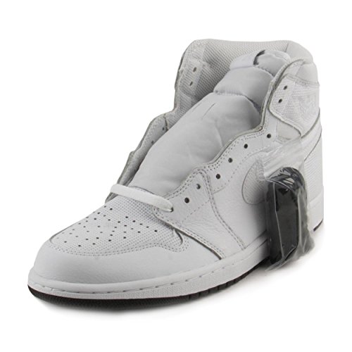 Nike Jordan Men's Air Jordan 1 Retro High OG White/Black White Basketball Shoe 11.5 Men US