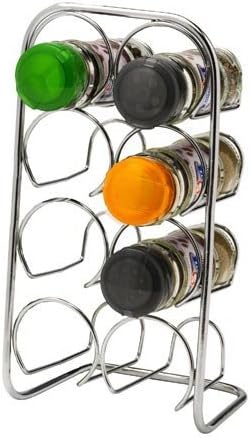 Hahn Pisa 8 Jar Spice Rack, Chrome by Hahn
