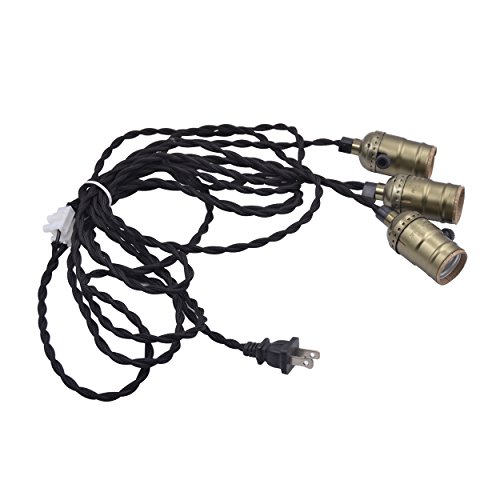 Galleon HESSION Vintage Triple Light Sockets Pendant Hanging Light