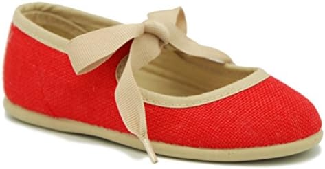 OKAA Girl Little Angel Style Flat Shoes in Linen