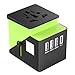 Universal Travel Adapter, International Power Adapter with 4 USB,European Adapter for UK,US,AU,CA,India 150+ Countries,All in One Travel Plug Adapter Europe (Green New)