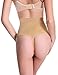 Lelinta Women High-Waisted Thong Body Shaper Boyshorts Control Brief,Nude,M(Fit For Waist:25.2