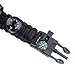 Yan's 7 in 1 Paracord Bracelet Watch with 3.6 meters Paracord Rope, Compass, Thermometer, Whistle, Rope Cutter, Fire Starter Scraper, Flint (Black)