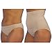 UpSpring Baby C-Panty Recovery Underwear and Incision Care Cesarean Panties with Silicone Scar Healing Panel, Postpartum Compression, Beige, Small, 1 High Waist and 1 Bikini Panty primary