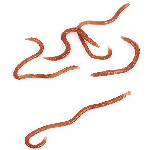 VGEBY Wurm Fischköder Weiche Fisch Köder Tackle Rig Grub Haken für Bass Forellen Angeln – Bild 5