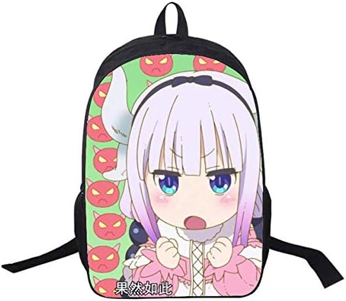 Anime Miss Kobayashi's Dragon Maid Backpack Daypack Laptop Bag Satchel College Bag Book Bag School Bag (Color : -, Size : -)