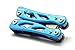 EdgeWorks Premium 2 Pack Pocket MultiTool 12-in-1 (Blue) and Keychain Mini Multi-Tool 8-in-1 (Red), Each Multi Tool has a Variety of Tools; Knife, Multi Pliers, Screwdrivers, Flashlight & More