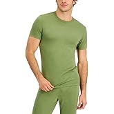 INC International Concepts Men's Crew Neck Short Sleeve Plain T-Shirt (Dry Grass, Large)