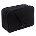 HDE Personal Travel Shower Organizer Hanging Toiletry Wash Bag Bathroom Tote (Black)