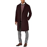 LONDON FOG Men's Top Coat - Classic Fit Winter Coat, Signature Wool-Blend Men’s Overcoat, (Regular & Big-Tall Sizes)