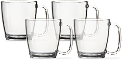 4pc. Break-resistant Restaurant Quality Plastic Coffee Cup 15 oz. (4)
