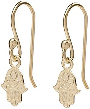 Tomas Sterling Silver 14K Gold Plated Hamsa Hand Hook Earrings