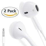 Earbuds , [2 Pack] tamACX Earphone In-Ear Headphone Stereo Headset with Mic/Remote Control for 7/7 Plus/6/6 Plus/6S/6S Plus,SE/5S/5C/5 Android Galaxy Edge S8 S7 S6 S5 S4 Note