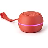 Fashionit U Hydro - Portable Bluetooth Speaker Waterproof IPX6 - Shower or Outdoor Speaker with 5.0 Wireless, High Definition Sound, 5Hr Battery Life for Beach, Pool, Hiking, Camping, Blood Orange
