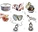 Freshwater Cultured Pearl (5-7mm) in Oyster Set Infinity Rhodium Plated Necklace + Stainless Chain 18