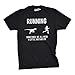 Mens Running Motivation T shirt Funny Running T shirts Sarcasm Humor Run Novelty Tees (Black) L