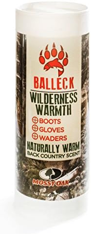 Balleck Mossy Oak Wilderness Warmth: Warming Powder No More Cold Hands and Feet + Back-Country Scent for Hunters Coverage 4.5 oz