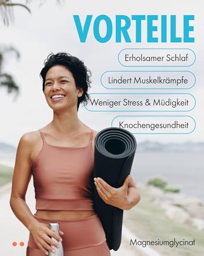Magnesium glycinat Nahrungsergänzungsmittel – 500 mg – Premium-Qualität – 100 vegane, Magnesium bisglycinat hochdosierte Kapseln Supplements (Tabletten für 3 Monate) mit höchster Bioverfügbarkeit