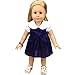 Shero 12 - 16 Inches Doll's Clothes Velvet Dress Fits American Girl Doll and other Dolls (PURPLE)