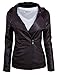 Tom's Ware Women's Fashionable Asymmetrical Zip-up Faux Leather Jacket