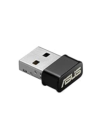 ASUS USB AC53 AC1200 Nano USB Adaptador inalámbrico de doble correa, MU Mimo, Compatible con Windows XP   Vista   7 8 1 10