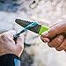Gear Aid Akua Blunt Tip Rescue Knife with Serrated Blade and Sheath, Black, 3