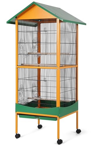 Garvee Bird Cage, 66''H Extra Large Bird Cage, w/Removeble Tray, Waterproof Roo…