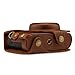 MegaGear MG1436 Panasonic Lumix DC-ZS200, TZ200 Ever Ready Genuine Leather Camera Case and Strap - Brown