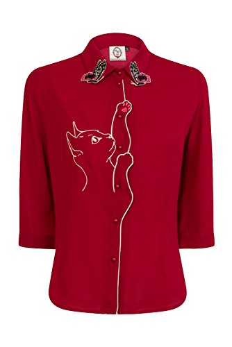 Banned Retro Vintage Cat and Butterfly Shirt