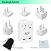 2000W Europe Travel Adapter Kit with 5 International adapters – Features Quick Charge 3.0 USB & 2-Outlets Compatible for USA, Ireland, Europe, Russia, France, UK, Australia, Italy and More