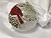 Red Cardinal, Branches and Berries Glass Ball Christmas Tree Ornament, 5 Inches