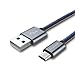 IMKEY® Premium 3.3 Feet Denim design Tangle-Free Micro USB 2.0 Sync Data Charging Cable For Samsung Galaxy S7/ S6 / Edge, S4/ S3/ Note 5 / 4 / 2,Google Nexus,LG,HTC,Nokia,Blackberry And More