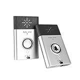 Wireless Intercom Doorbell, Adv-one Portable Door Chimes with 1 Receiver and 1 Push Button Operating at 600-feet Range High Volume Door Bell Kits (Silver)