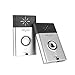 Wireless Intercom Doorbell, Adv-one Portable Door Chimes with 1 Receiver and 1 Push Button Operating at 600-feet Range High Volume Door Bell Kits (Silver)
