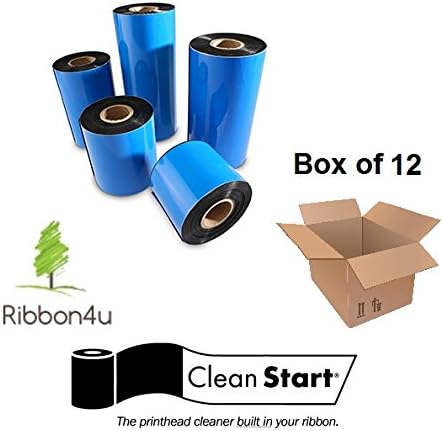 Ribbon IImak FGA21675 GP725 (WAX) Clean Start - Black 8.5 in X 1,476 ft or 450 m Sold in Qty of 12 - Compatible Printer : DATAMAX M, I, W class, Allegro, Prodigy, DMX - 1" Core, CSI