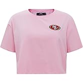 Womens NFL Classic Chenille Cotton Single Jersey Short Sleeve Boxy Tee