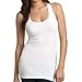 Women's Long Ribbed Rib Racerback Tank Top Cotton Stretch Quality Tunic Basic