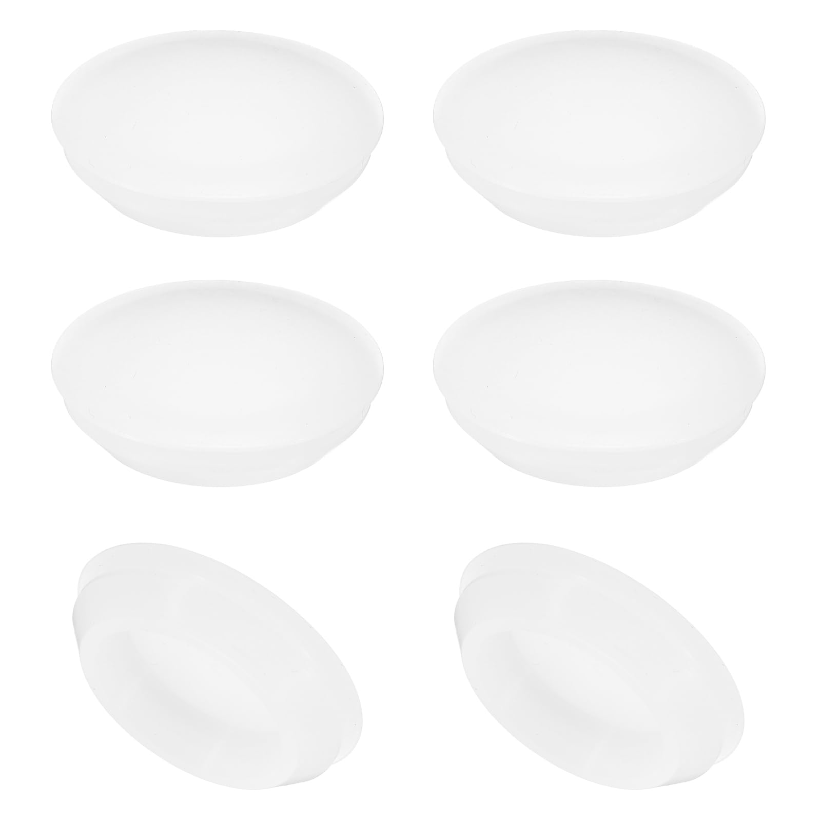 PATIKIL 50mm Silicone Round Snap, 6 Pcs Translucent Hole Plug