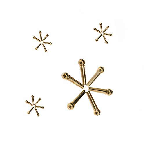6pcs Brass Metal Bridge Pins End Pin Gold Compatible with Acoustic Guitar Parts Replacement
