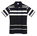 Gioberti Mens Modern Fit Striped Polo Shirt with Pocket