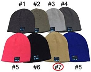 Simply Yogi (Light Brown #7) Bluetooth Beanie Skully Hat for iPhone 7, 6s, 6s Plus, 5s Samung Galaxy S7, S7 Edge, S6, S6 Edge and other Bluetooth Compatible Devices ...