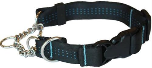Canine Equipment Technika 1-Inch Quick Release Martingale Dog Collar, Large, Black