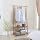 Porte-vêtements Bambou Finnhomy Extra Large 2 Étages - Rangement Entrée Ou Chambre - 152x90cm