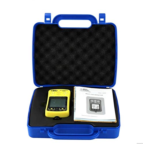 Multi Gas Monitor Handheld Gas Detector Digital LCD Display Backlit Rechargeable Battery Sound Light Alarm 4 in 1 Gas Analyzer