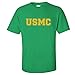 USMC Athletic Gold Adult Short Sleeve T-shirt in 10 colors